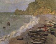 Claude Monet The Beach at Etretat oil painting reproduction